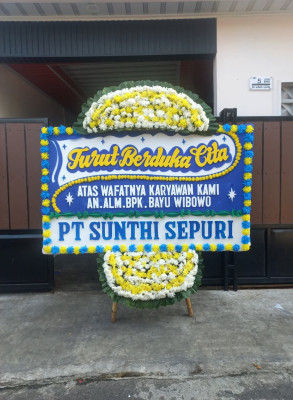 Papan Bunga Duka di Blimbing